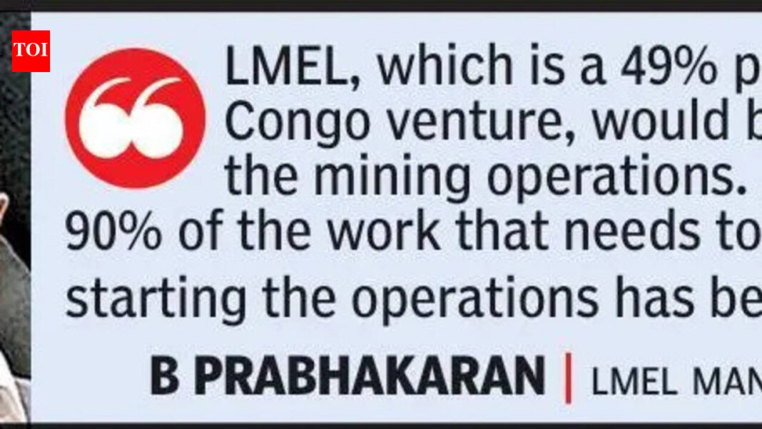 Lloyds prévoit d’acheminer le cobalt provenant de sa participation dans les mines du Congo vers l’Inde | Actualités de Nagpur Lloyds prévoit d’acheminer le cobalt provenant de sa participation dans les mines du Congo vers l’Inde | Actualités de Nagpur