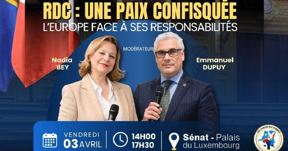 Agenda Paris, vendredi 3 avril / « RD Congo, une paix confisquée », un colloque organisé par (…) Agenda Paris, vendredi 3 avril / « RD Congo, une paix confisquée », un colloque organisé par (…)