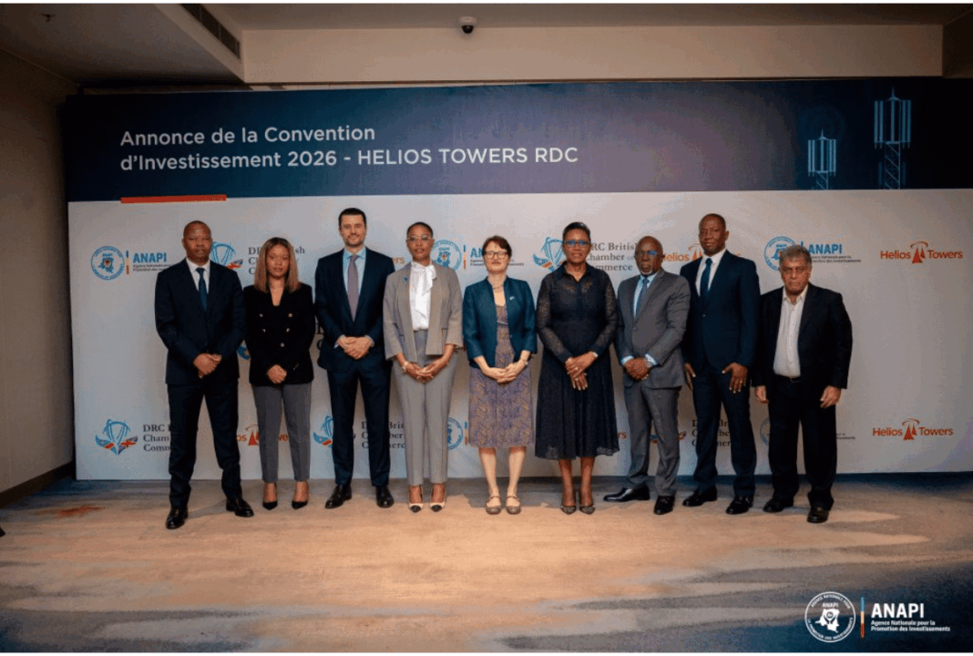 Helios Towers annonce une expansion de 100 millions de dollars dans le secteur des télécommunications en République Démocratique du Congo. Helios Towers annonce une expansion de 100 millions de dollars dans le secteur des télécommunications en République Démocratique du Congo.