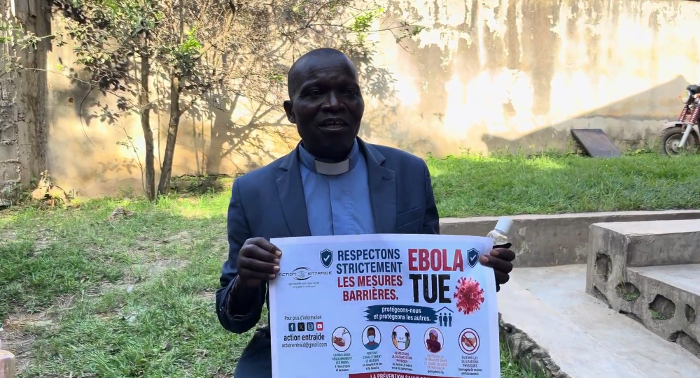 Les dirigeants religieux combattent la désinformation lors de l’épidémie d’Ebola en RDC. Les dirigeants religieux combattent la désinformation lors de l’épidémie d’Ebola en RDC.